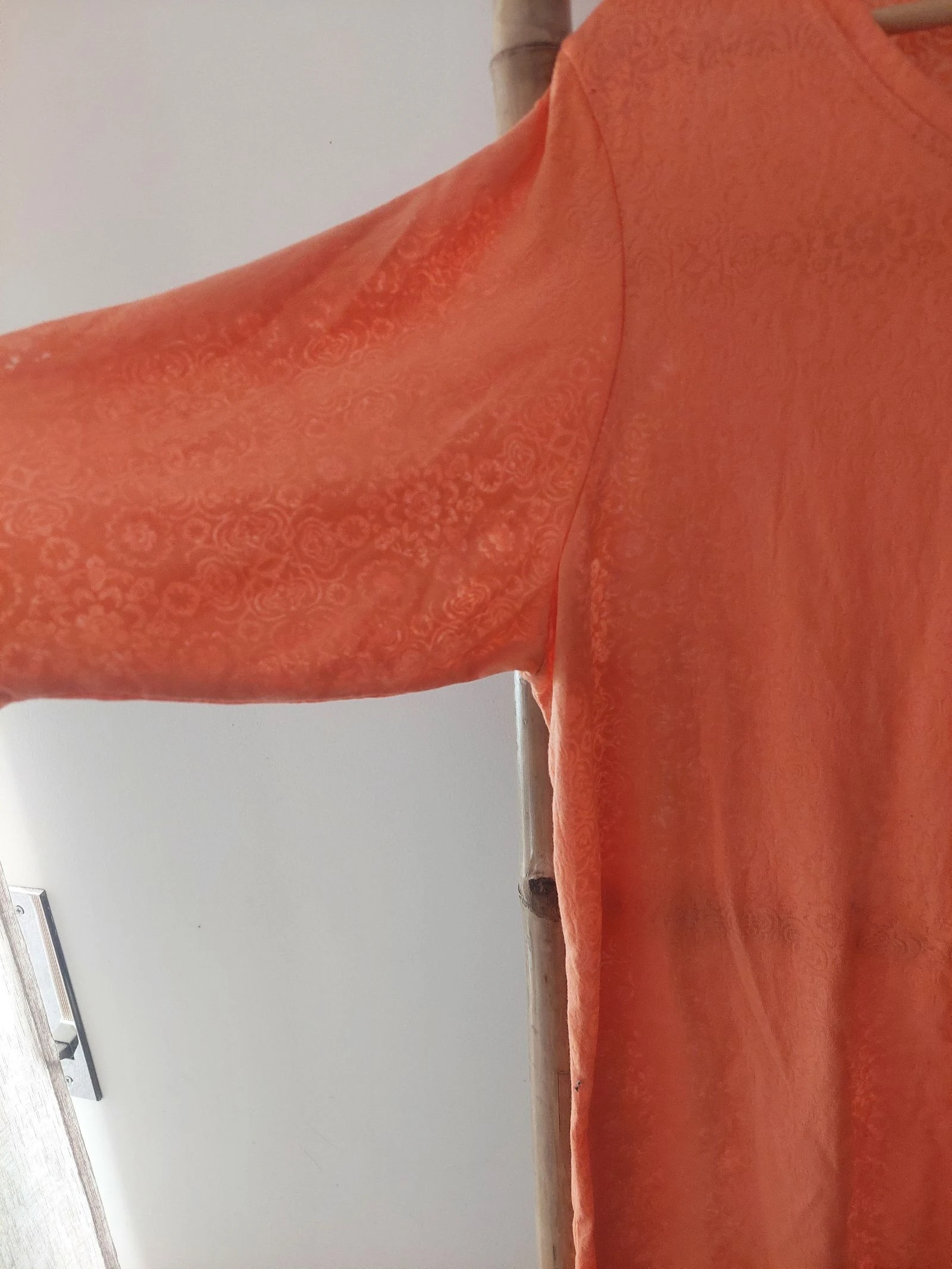 Code - Blusa naranja manga corta – photo 2